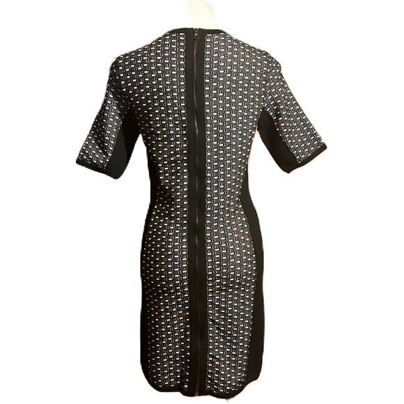 RAG & BONE ‘Ingrid black and white short sleeve abstract print dress L - Picture 2 of 9